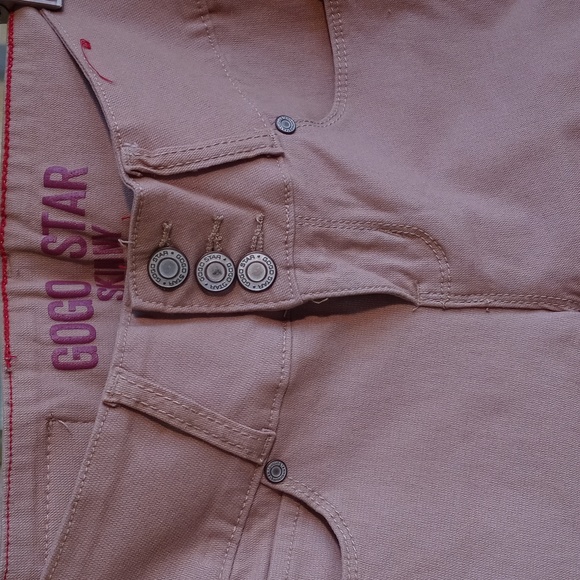 Women's Gogo Star ultra stretch skinny leg khakis Medium tan - Picture 6 of 10